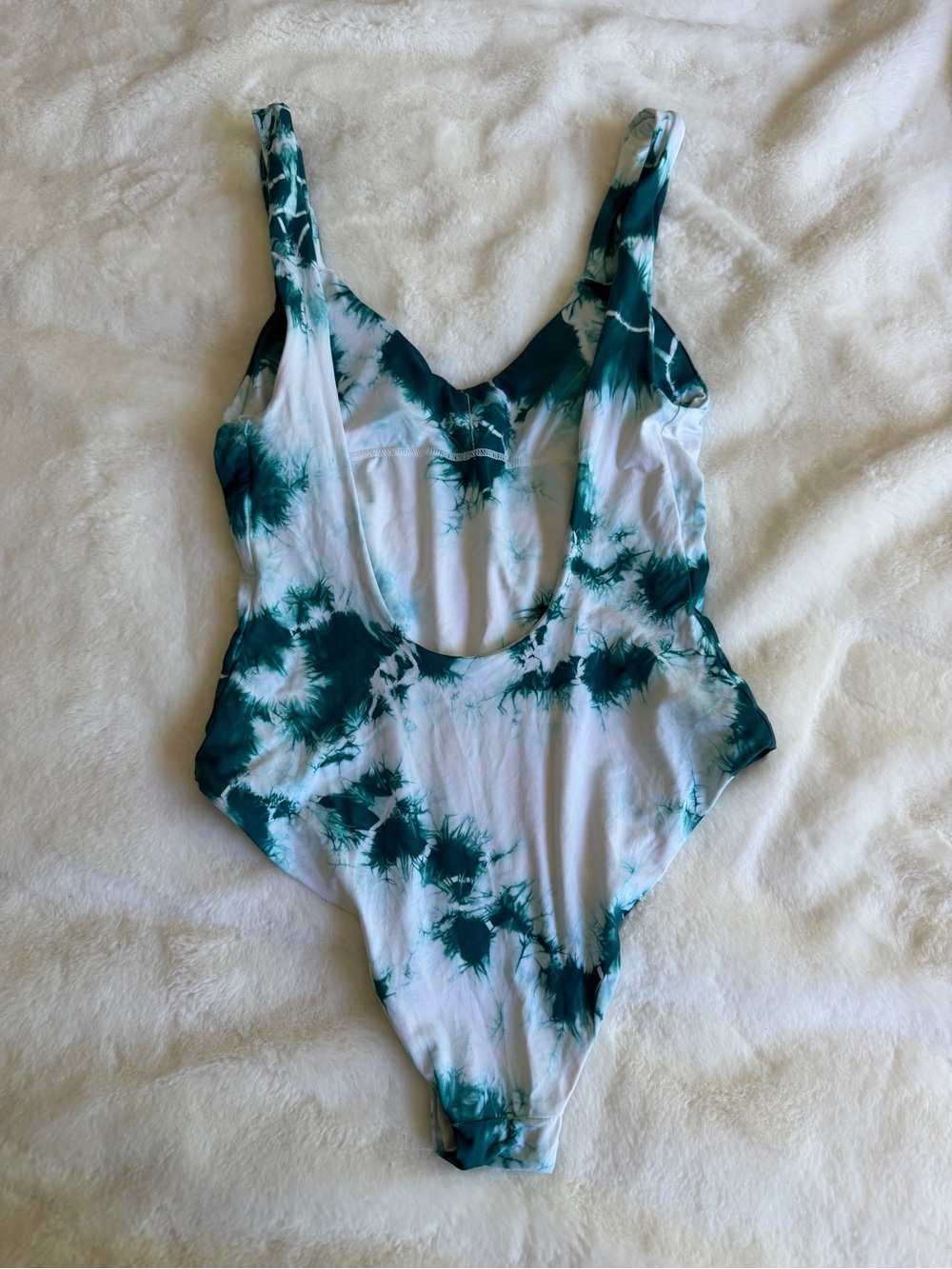 Dippin Daisy’s Swimwear One Piece Teal Tie Dye Size Small - Picture 4 of 9